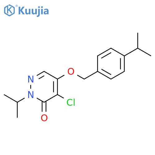 3(2H)-Pyridazinone,4-chloro-2-(1-methylethyl)-5-[[4-(1-methylethyl)phenyl]methoxy]- structure