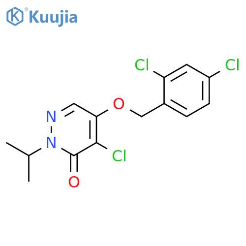 3(2H)-Pyridazinone, 4-chloro-5-[(2,4-dichlorophenyl)methoxy]-2-(1-methylethyl)- structure