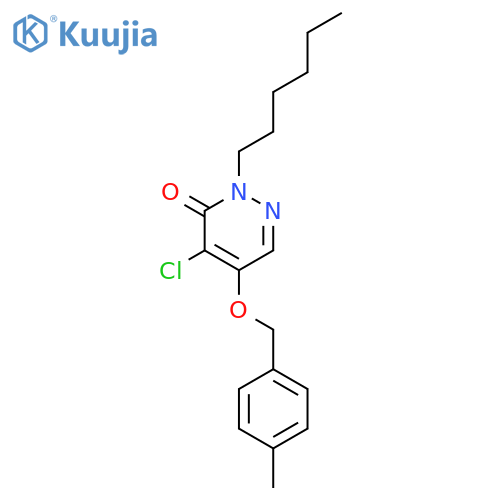 3(2H)-Pyridazinone, 4-chloro-2-hexyl-5-[(4-methylphenyl)methoxy]- structure