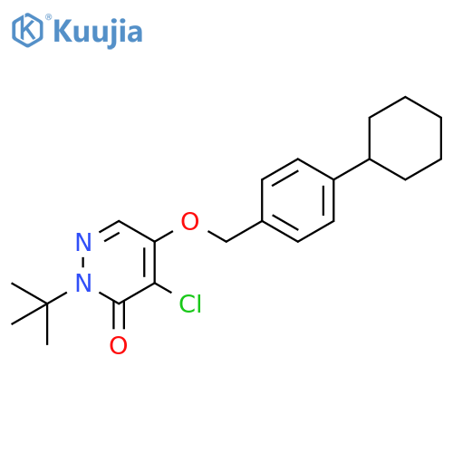 3(2H)-Pyridazinone, 4-chloro-5-[(4-cyclohexylphenyl)methoxy]-2-(1,1-dimethylethyl)- structure