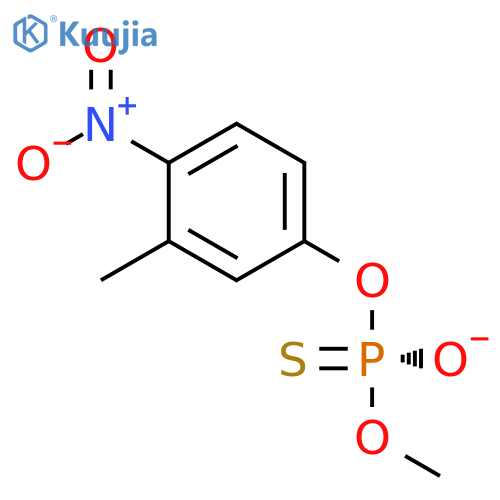 PHOSPHOROTHIOIC ACID, O-METHYL O-(3-METHYL-4-NITROPHENYL) ESTER, (S)- structure