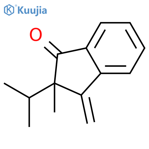 1H-Inden-1-one, 2,3-dihydro-2-methyl-3-methylene-2-(1-methylethyl)- structure
