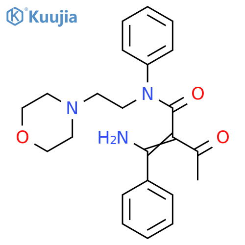 Butanamide,2-(aminophenylmethylene)-N-[2-(4-morpholinyl)ethyl]-3-oxo-N-phenyl- structure