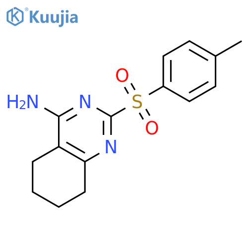 4-Quinazolinamine, 5,6,7,8-tetrahydro-2-[(4-methylphenyl)sulfonyl]- structure