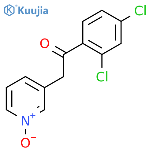 Ethanone, 1-(2,4-dichlorophenyl)-2-(1-oxido-3-pyridinyl)- structure