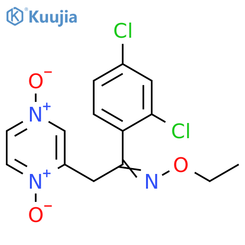 Ethanone, 1-(2,4-dichlorophenyl)-2-(dioxidopyrazinyl)-, O-ethyloxime structure