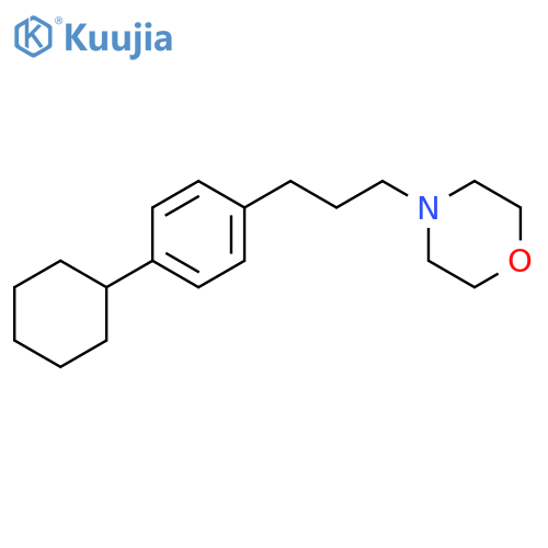 Morpholine, 4-[3-(4-cyclohexylphenyl)propyl]- structure