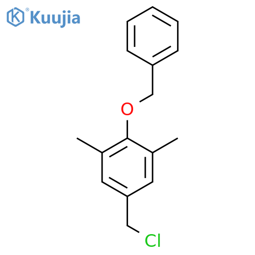 BENZENE, 5-(CHLOROMETHYL)-1,3-DIMETHYL-2-(PHENYLMETHOXY)- structure