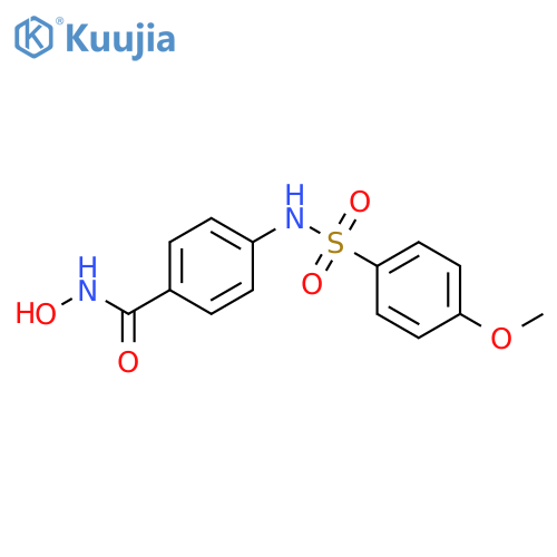 Benzamide, N-hydroxy-4-[[(4-methoxyphenyl)sulfonyl]amino]- structure