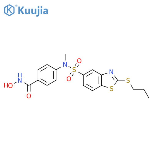 Benzamide,N-hydroxy-4-[methyl[[2-(propylthio)-5-benzothiazolyl]sulfonyl]amino]- structure
