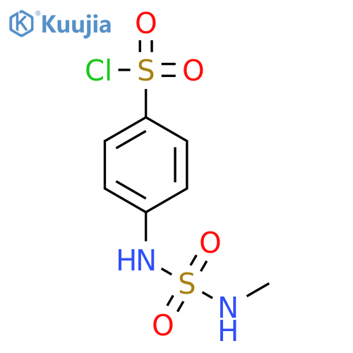Benzenesulfonyl chloride, 4-[[(methylamino)sulfonyl]amino]- structure