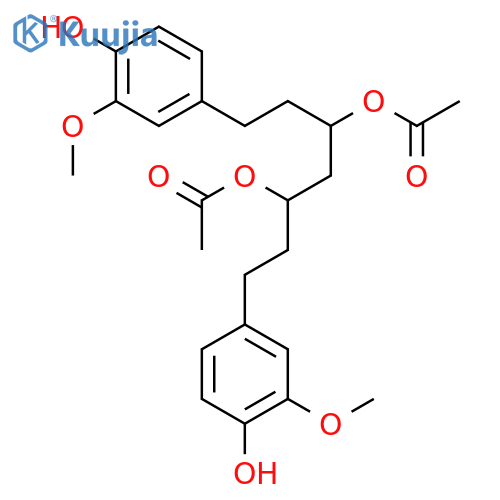 (3S,5S)-3,5-Diacetoxy-1,7-bis(4-hydroxy-3-methoxyphenyl)heptane structure