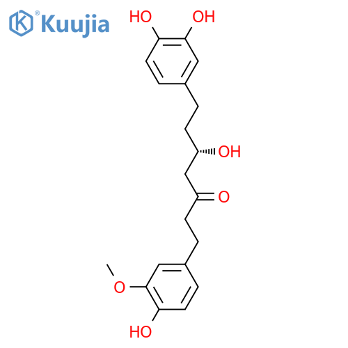 (5S)-5-hydroxy-1-(4-hydroxy-3-methoxyphenyl)-7-(3,4-dihydroxyphenyl)heptan-3-one structure
