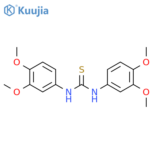 Thiourea, N,N'-bis(3,4-dimethoxyphenyl)- structure