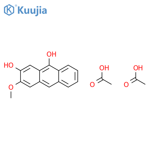 2,9-Anthracenediol, 3-methoxy-, diacetate structure