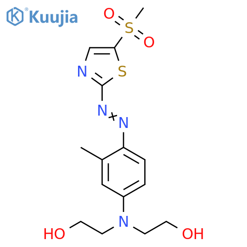 Ethanol,2,2'-[[3-methyl-4-[[5-(methylsulfonyl)-2-thiazolyl]azo]phenyl]imino]bis- structure