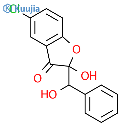 3(2H)-BENZOFURANONE, 5-CHLORO-2-HYDROXY-2-(HYDROXYPHENYLMETHYL)- structure