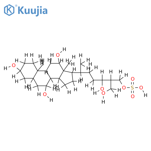 (10S)-3t,7t,12t-Trihydroxy-10r,13c-dimethyl-17c-((1R:4Xi:5Xi)-4-hydroxy-6-sulfooxy-1-methyl-5-hydroxymethyl-hexyl)-(5cH,8cH,9tH,14tH)-hexadecahydro-1H-cyclopenta[a]phenanthren structure