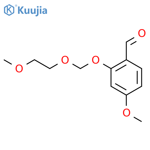 Benzaldehyde, 4-methoxy-2-[(2-methoxyethoxy)methoxy]- structure