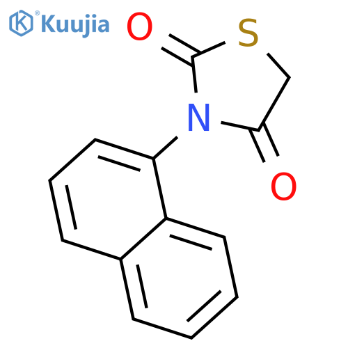 2,4-Thiazolidinedione, 3-(1-naphthalenyl)- structure