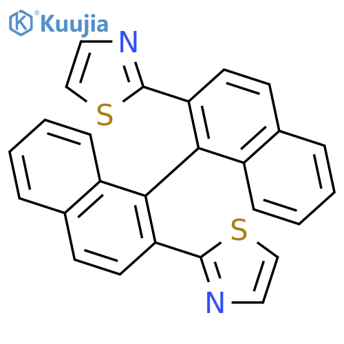 THIAZOLE, 2,2'-[1,1'-BINAPHTHALENE]-2,2'-DIYLBIS- structure