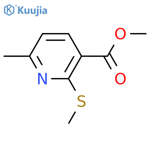3-PYRIDINECARBOXYLIC ACID, 6-METHYL-2-(METHYLTHIO)-, METHYL ESTER structure