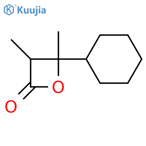 2-OXETANONE, 4-CYCLOHEXYL-3,4-DIMETHYL- structure