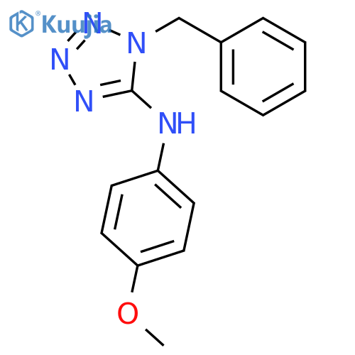 1H-Tetrazol-5-amine, N-(4-methoxyphenyl)-1-(phenylmethyl)- structure