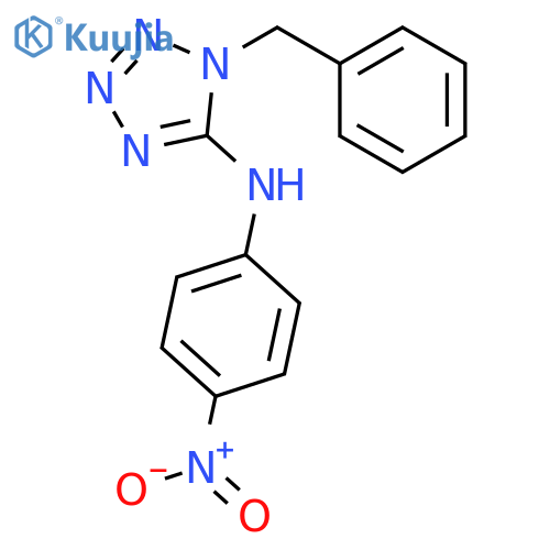1H-Tetrazol-5-amine, N-(4-nitrophenyl)-1-(phenylmethyl)- structure