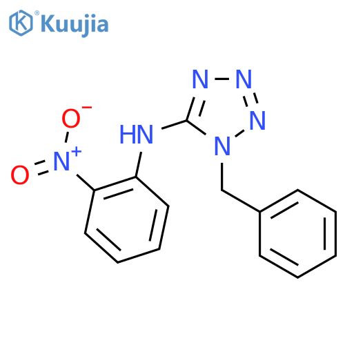 1H-Tetrazol-5-amine, N-(2-nitrophenyl)-1-(phenylmethyl)- structure