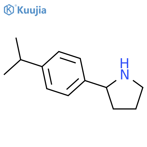 2-[4-(propan-2-yl)phenyl]pyrrolidine structure