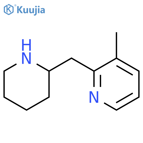 3-Methyl-2-(2-piperidinylmethyl)pyridine structure