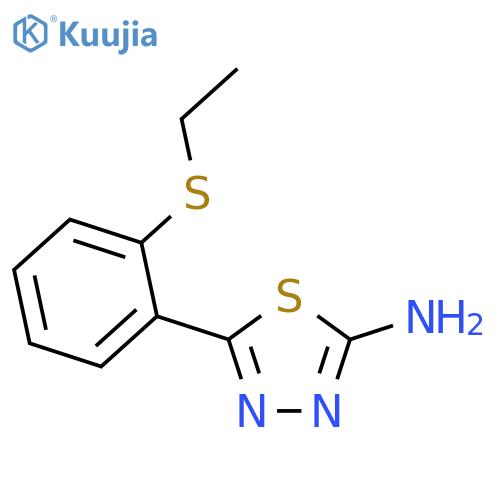 5-2-(Ethylsulfanyl)phenyl-1,3,4-thiadiazol-2-ylamine structure