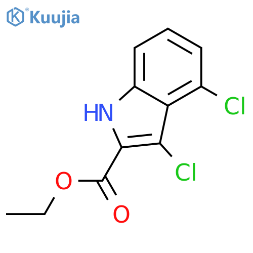 Ethyl 3,4-dichloro-1h-indole-2-carboxylate structure