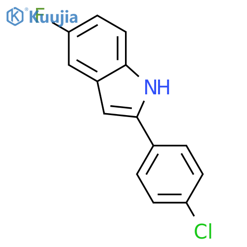 2-(4-chlorophenyl)-5-fluoro-1h-indole structure