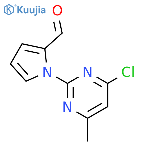 1-(4-CHLORO-6-METHYL-2-PYRIMIDINYL)-1H-PYRROLE-2-CARBALDEHYDE structure