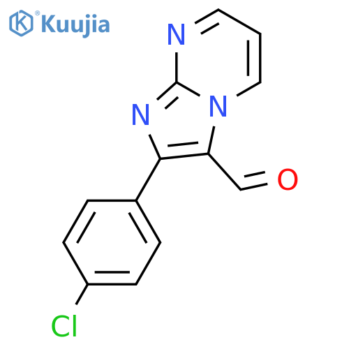 2-(4-chlorophenyl)imidazo1,2-apyrimidine-3-carbaldehyde structure