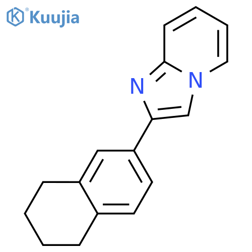2-(5,6,7,8-TETRAHYDRO-2-NAPHTHALENYL)IMIDAZO1,2-APYRIDINE structure