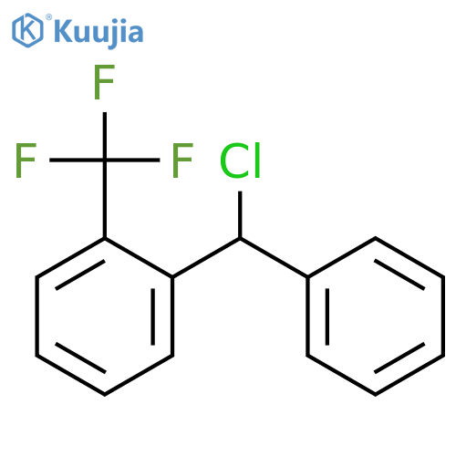 1-Chloro(phenyl)methyl-2-(trifluoromethyl)benzene structure