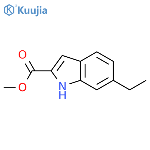 Methyl 6-ethyl-1h-indole-2-carboxylate structure