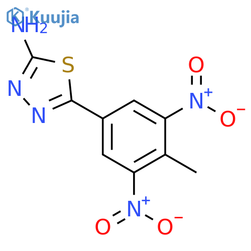 5-(4-Methyl-3,5-dinitrophenyl)-1,3,4-thiadiazol-2-amine structure