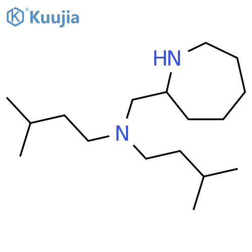 N-(2-Azepanylmethyl)-n-isopentyl-3-methyl-1-butanamine structure