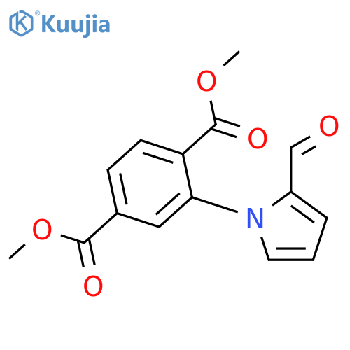 Dimethyl 2-(2-formyl-1h-pyrrol-1-yl)terephthalate structure