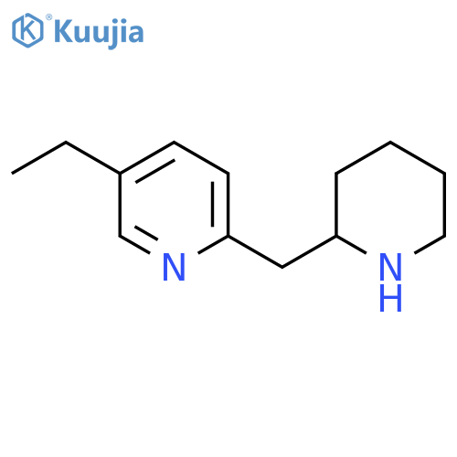 5-Ethyl-2-(2-piperidinylmethyl)pyridine structure