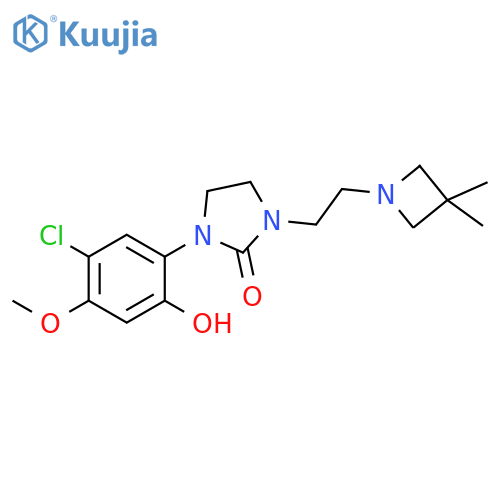 2-Imidazolidinone,1-(5-chloro-2-hydroxy-4-methoxyphenyl)-3-[2-(3,3-dimethyl-1-azetidinyl)ethyl]- structure