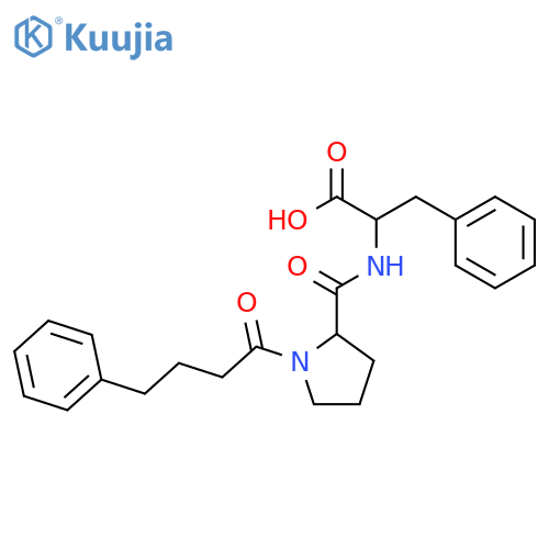 D-Phenylalanine, N-[1-(1-oxo-4-phenylbutyl)-L-prolyl]- structure