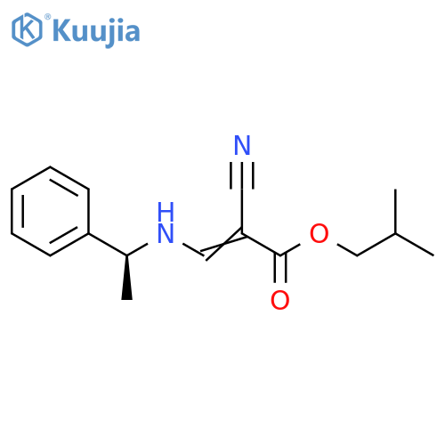2-Propenoic acid, 2-cyano-3-[(1-phenylethyl)amino]-, 2-methylpropylester, (S)- structure