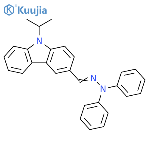 9H-Carbazole-3-carboxaldehyde, 9-(1-methylethyl)-, diphenylhydrazone structure