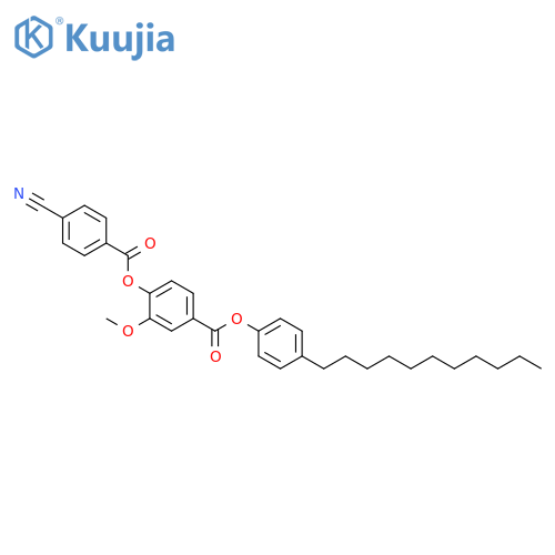 Benzoic acid, 4-[(4-cyanobenzoyl)oxy]-3-methoxy-, 4-undecylphenylester structure