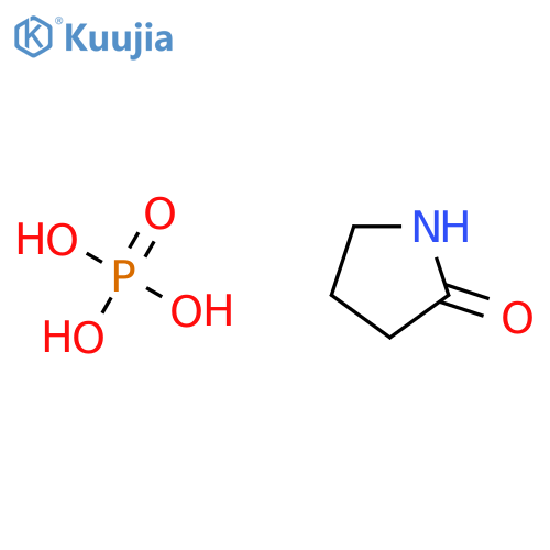 2-Pyrrolidinone, phosphate (1:1) structure